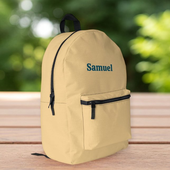 Sac À Dos Imprimé Custom Yellow Backpack for Him and Her (Créateur téléchargé)