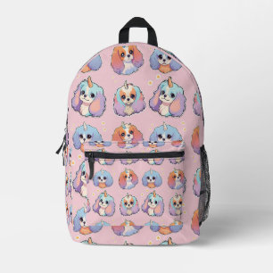Sac À Dos Imprimé Cute Cavalier King Charles Unicorn Pastel Motif