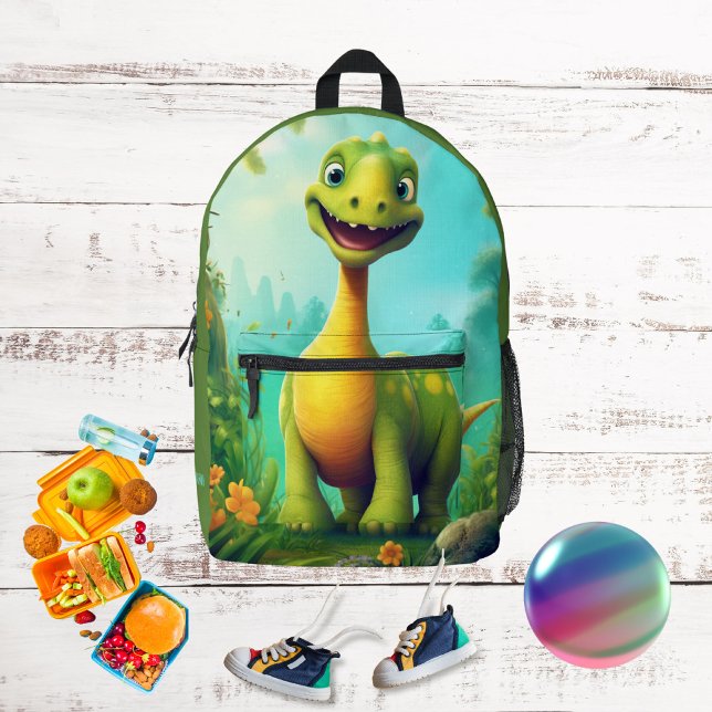 Sac À Dos Imprimé Cute Dinosaur Monogramme Enfants (Créateur téléchargé)