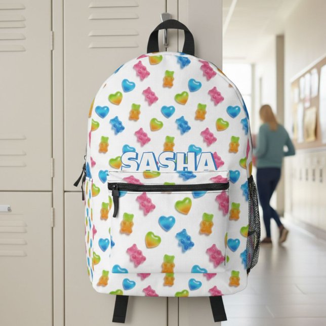 Sac À Dos Imprimé Cute Modern Gummy Bear Backpack - Cool Candy (Créateur téléchargé)