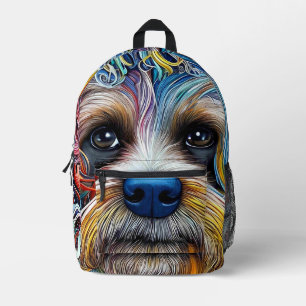 Sac À Dos Imprimé Cute Pop Art Terrier