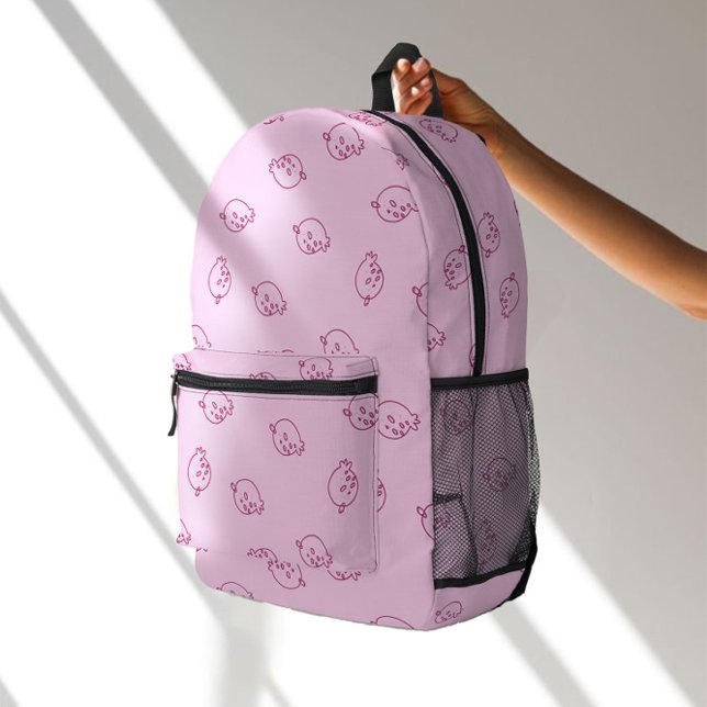 Sac À Dos Imprimé Cute Strawberry Doodles – Minimal Kawaii Pattern (Créateur téléchargé)