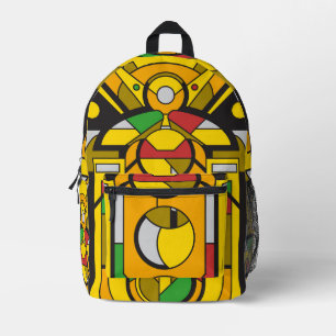 Sac À Dos Imprimé Cyberpunk jaune