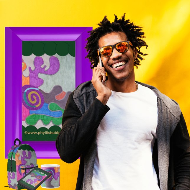 Sac À Dos Imprimé Cycle (Get the full "Cycle" collection at https://bit.ly/SmartArtZazzle. )