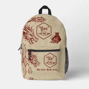 Sac À Dos Imprimé D20 Dice Celtic Dragon MDN RPG Parce que DM Gamer