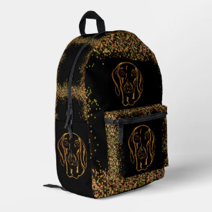 SAC À DOS IMPRIMÉ DACHSHUND 