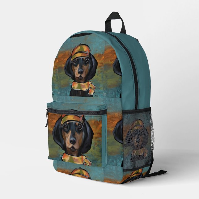 Sac À Dos Imprimé Dachshund ou teckel (Coin arrière droit)
