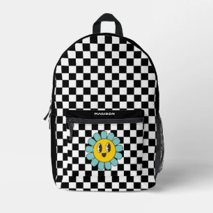 Sac À Dos Imprimé Daisy damier rétro 