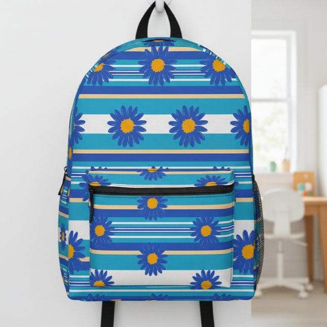 Sac À Dos Imprimé Daisy Floral Backpack, Print Cut Sew Bag (Créateur téléchargé)