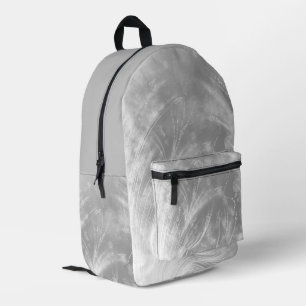 Sac À Dos Imprimé Dandelions Abstraits et lucioles Gris