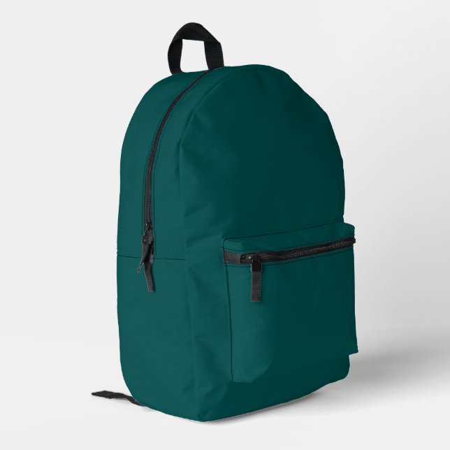 Sac À Dos Imprimé Dark Teal Solid Color (Coin arrière gauche)
