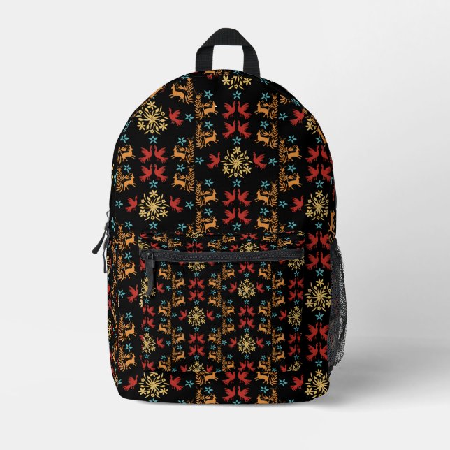 Sac À Dos Imprimé Décor mexicain Otomi (Recto)