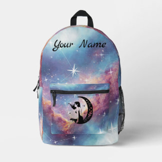 Sac À Dos Imprimé Déesse Lunaire Céleste/ Galaxie & Étoiles Esthétiq