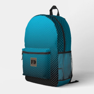 Sac À Dos Imprimé dégradé bleu avec petits pois