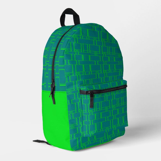 Sac À Dos Imprimé Dégradé Motif rectangle 3 (Coin arrière gauche)