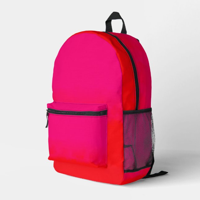 Sac À Dos Imprimé Dégradé rose et orange  (Coin arrière droit)