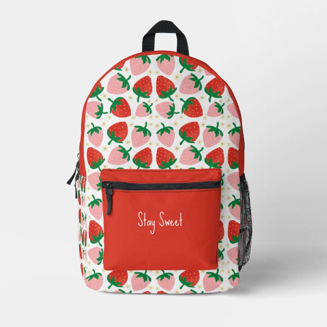 Sac À Dos Imprimé Délices Sucrés aux Fruits Rouges (Recto)