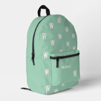 Dent heureuse Kawaii personnalisé vert
