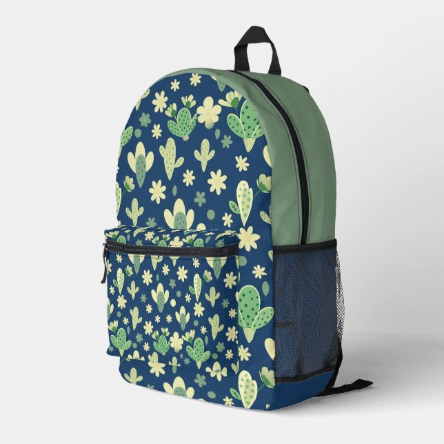 Sac À Dos Imprimé Desert Cactus & Succulent Pattern (Coin arrière droit)