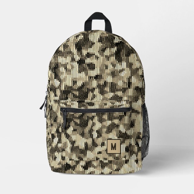 Sac À Dos Imprimé Desert serpent caméra numérique futuriste (Recto)