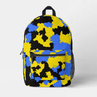 Design Abstrait Jaune Bleu Noir Motif moderne