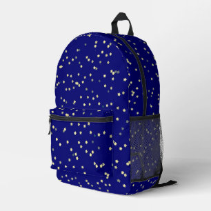 Sac À Dos Imprimé Design Gold Star sur Blue