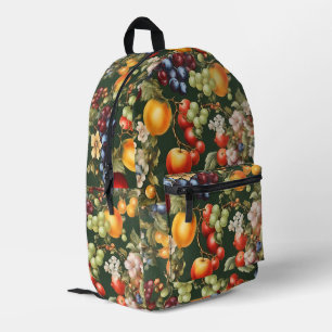 Sac À Dos Imprimé Design italien élégant avec Fruits et Fleurs