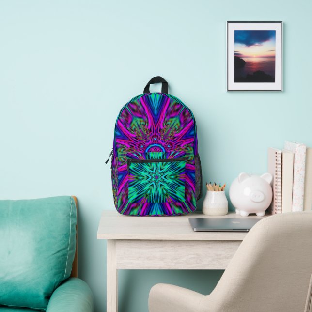 Sac À Dos Imprimé design Mandala unique (Insitu)