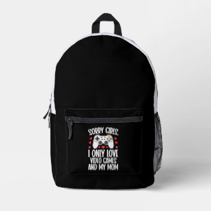 Sac À Dos Imprimé Désolé Filles I Only Love Jeux Vidéo et ma maman