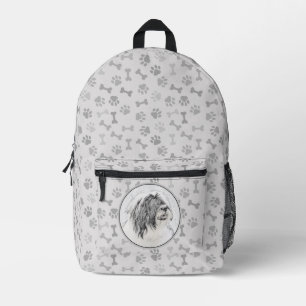 Sac À Dos Imprimé Dessin de collie à oreilles - Joli art original de