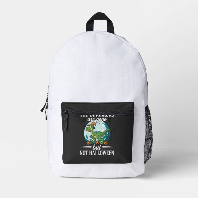 Sac À Dos Imprimé Dessin de sorcière d'Halloween de dinosaure drôle (Recto)