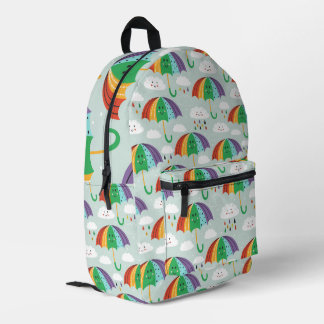 Sac À Dos Imprimé Dessin météorologique coloré amusant sur le thème