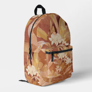 Sac À Dos Imprimé Détail floral Art nouveau d'Alphonse Mucha