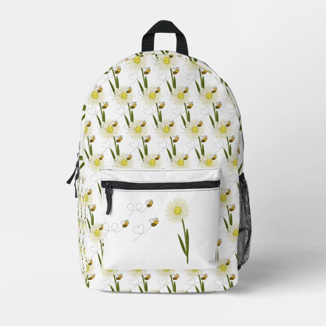 Sac À Dos Imprimé Deux petites abeilles mignonnes (Recto)