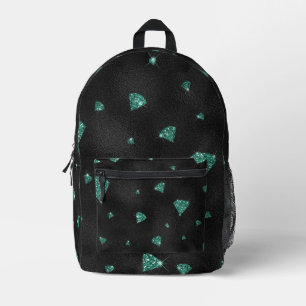Sac À Dos Imprimé Diamants turquoises (Regarder la Parties scintilla