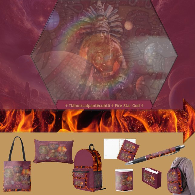 Sac À Dos Imprimé Dieux et Déesses du Feu (Get the full “Gods + Goddesses Of Fire” collection at: https://bit.ly/OurAncestorsZazzle)