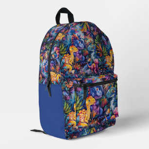 Sac À Dos Imprimé Dinosaures heureux