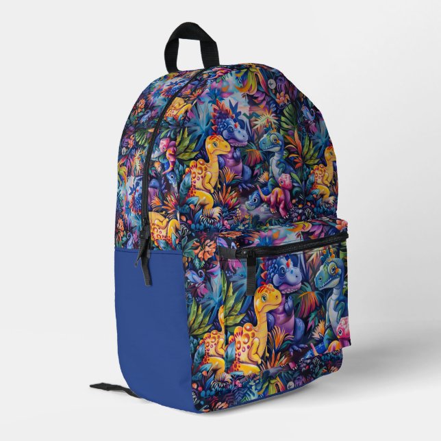 Sac À Dos Imprimé Dinosaures heureux  (Coin arrière gauche)