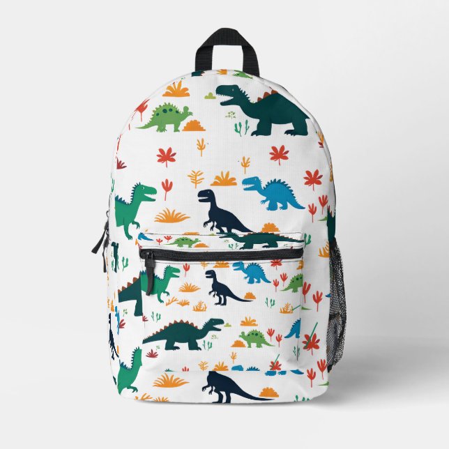 Sac À Dos Imprimé Dinosaures Motif coloré Jouer Art (Recto)