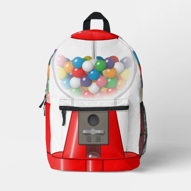 Sac À Dos Imprimé Distributeur de billes de chewing-gum Monogram -  (Recto)