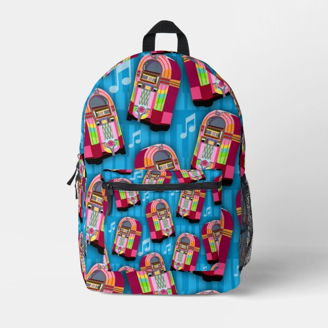 Sac À Dos Imprimé Distributeurs de disques sautillant Modèle heureux (Recto)
