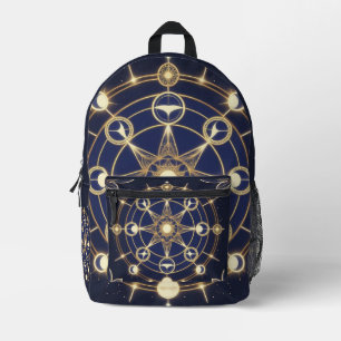 Sac À Dos Imprimé Divine Radiance – Mandala d'or de l'Éveil