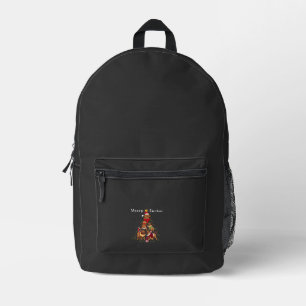 Sac À Dos Imprimé Dogue de Bordeaux Noël Arbre Xm