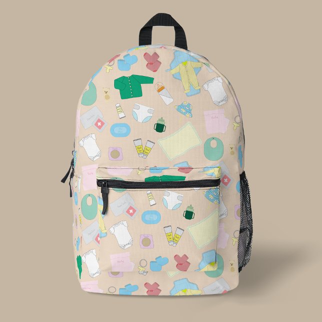 Sac À Dos Imprimé Don't Forget Baby Stuff For Diaper Bag Backpack (Baby Stuff Rucksack)