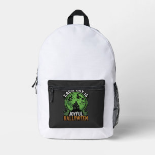 Sac À Dos Imprimé Double Toil Trouble Sorcière Citrouille Halloween