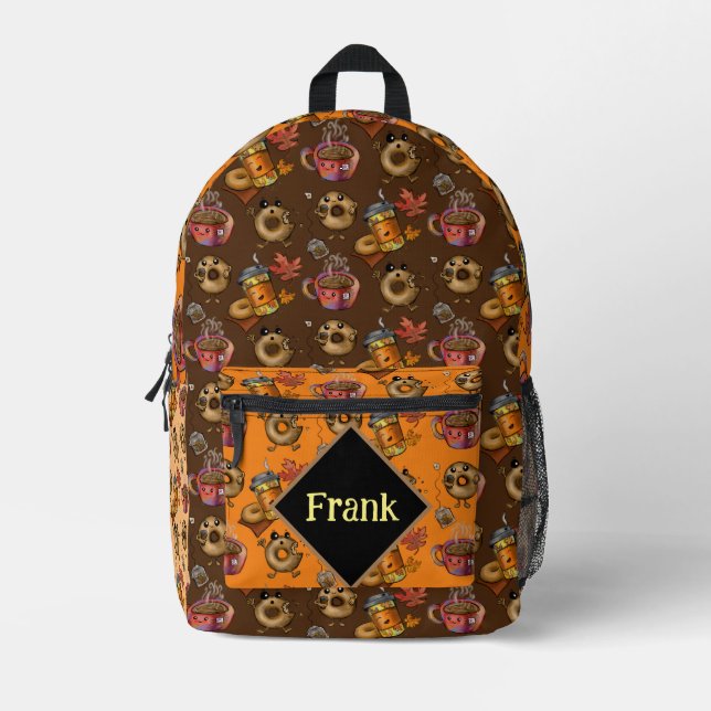 Sac À Dos Imprimé Doughnut et thé (Recto)