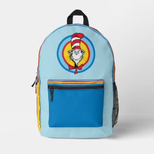 Sac À Dos Imprimé Dr Seuss Chat dans le graphique de la tête du Ca
