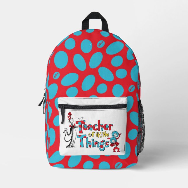 Sac À Dos Imprimé Dr. Seuss | Enseignant de petites choses (Recto)