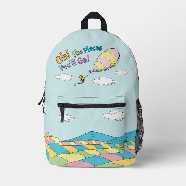 Sac À Dos Imprimé Dr. Seuss | Oh, les endroits où tu vas ! (Recto)