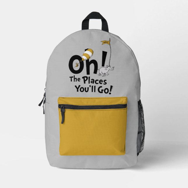 Sac À Dos Imprimé Dr Seuss | Oh, les endroits où vous irez ! Retro (Recto)